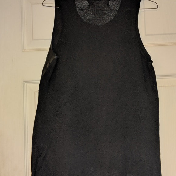 Faux Leather and Knit Top - Picture 2 of 4